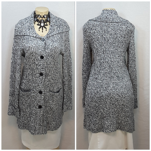 Sweaters - *PLUS* Long Button Up Cardigan, size 1X 16